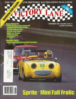 VICTORY LANE 1995 NOV - THE VINTAGE & HISTORIC RACING NEWS MAGAZINE